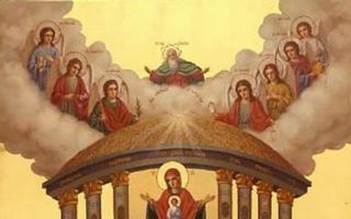 Икона Богородицы София – Премудрость Божия (Новгородская) Икона семь столпов чем помогает